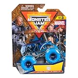 Monster Jam Marvel Series 3 シールド トラック モンスタートラック 1:64スケール ダイカスト車 ブルータイヤ付き スピンマスター コレクター収集品