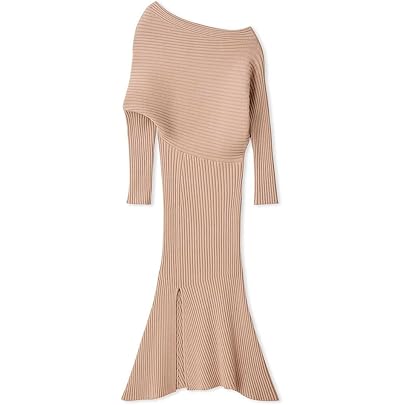 Amazon.co.jp: [スナイデル] ワンショルケープニットワンピース