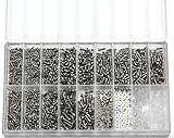 Yosoo 1000pcs Micro眼鏡サングラス眼鏡腕時計TinyネジナットAssortment修復ツールキットセットステンレス鋼ネジ