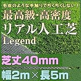 最高級 リアル 人工芝 「レジェンド」 芝丈40mm《2m×5m》 【防炎認証済】