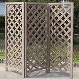 アイガーデン 格子ラティス 折り畳み式ラティス i10088db 人工木製 ダークブラウン 3連1660サイズ1セット