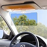 Deqna（TM）アンチグレアUVブロッカーのために新たにデザインカーサンバイザーはフォールHDクリアビューバイザーを押し下げます