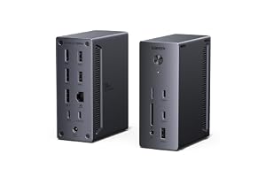 UGREEN ドッキングステーション 14-in-1 3画面出力 2つのDP&HDMI | ノートPC100W充電 usb ドッキングステーション 10Gbps高速転送 PD3.0・USB-C/A3.2ポート・3.5mmオーディオ・SD/TFカードス
