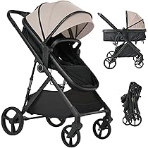 折りたたみ式ベビーカー ベージュと黒 Amazon.co.jp: SOFTSEA ベビーカー 両対面 新生児から3歳まで