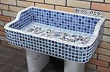 M-BS-054 昭和レトロなタイル流し台Mサイズ-054 タイル流し シンク防水タイプ内部使用可