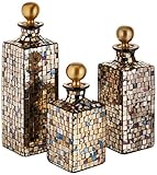 IMAX 71061-3 Moulin Mosaic Bottles, Set of 3