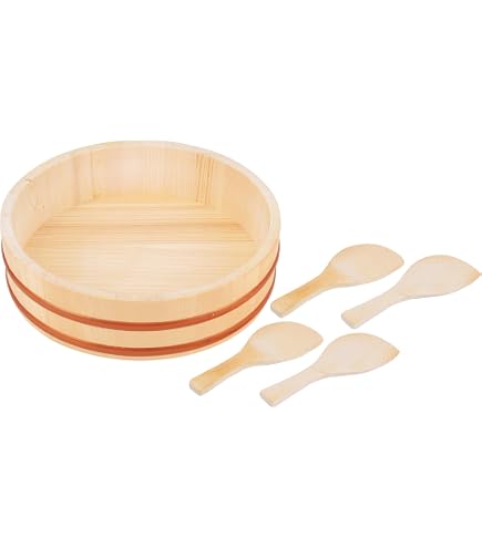 Amazon｜立花容器 寿司桶 銅タガ 飯台 日本製 約42cm 約1.5升