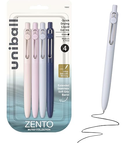 Mitsubishi Pencil Uniball ZENTO Standard 0.38 4 Pack UBNZSC38.4P