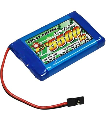 Amazon.co.jp: Li-Poﾊﾞｯﾃﾘｰ EA3000/3.7V1C MT44送信機用平型ｻｲｽﾞ