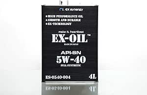 Amazon Ex Oil 5w 40 Api Sn 化学合成油 Full Synthetic エンジンオイル 4l 車用エンジンオイル 車 バイク