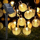 Lightess ストリングライト クリスマス led イルミネーションライト バブル型 屋内外　防水 ソーラー式 30球 6m 結婚式/パーティ/クリスマス/新年などの祝日用