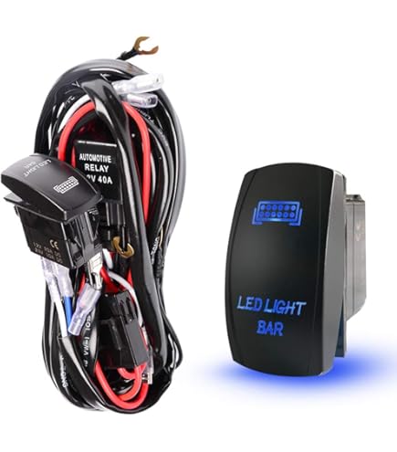 Amazon.co.jp: 作業灯 LED HID/リレー 配線 後付 ヘッドライトフォグ