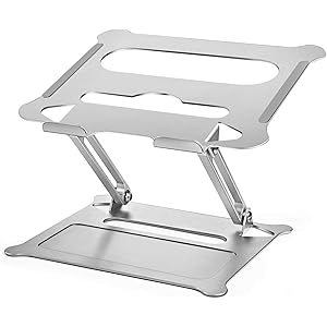 【2020年最新の 最大耐荷重20kg 無段階高さ調整可能】ノートパソコンスタンド パソコンスタンド PCスタンド タブレット スタンド 高さ/角度調整可能 折りたたみ式 ノートPCスタンド 滑り止め アルミ合金製 ホルダー 軽量 Macbook Air/Macbook Pro/iPad Pro/Notebooksなど7~17.3インチまでに対応 銀色
