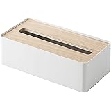 山崎実業 蓋付きティッシュケース リン L ナチュラル 7730