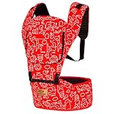 ベビーキャリア、ウエスト、背もたれとお尻、多機能ベビーキャリア（3〜18KG、0〜36ヶ月,Red