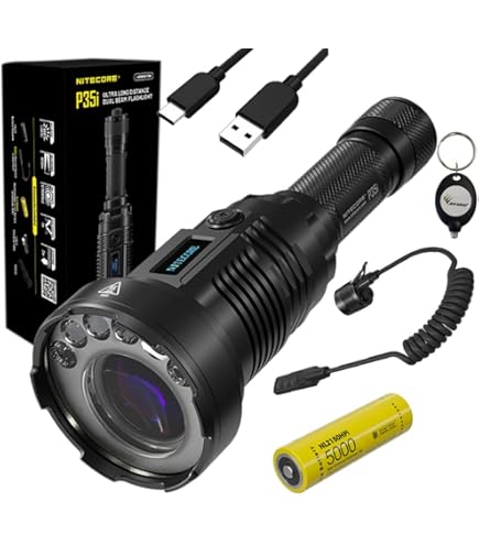 Amazon | Acebeam W30 Long Range LEP Flashlight - 500 Lumens, 2408m