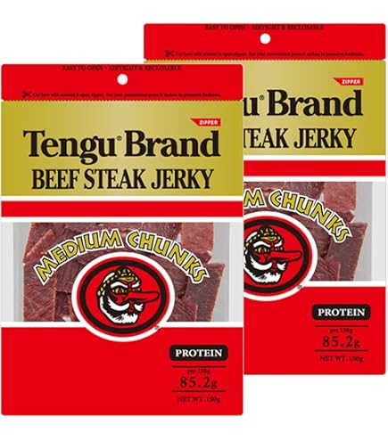 Tengu Beef Jerky Thinly Sliced 93g X 10 Bags Set  Domestic Product Snacks Tengu