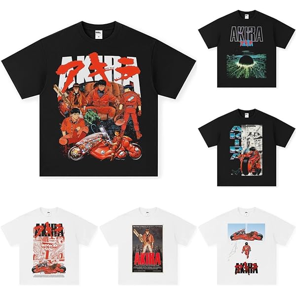 Amazon | Akira アキラ Tシャツ メンズ 夏服 半袖 綿100％ 丸襟