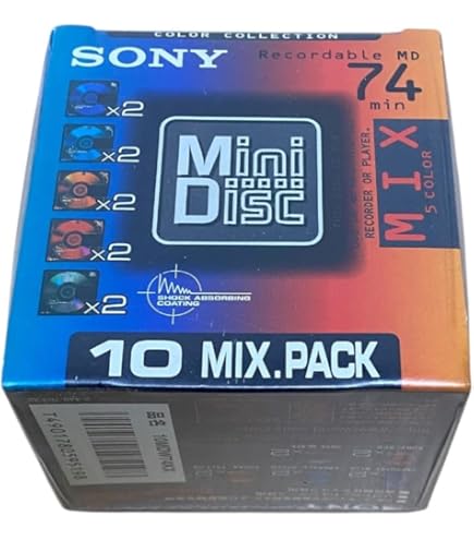 ソニー MDディスク 74分×10枚 Amazon | SONY MD ミニディスク 74分10パック 10MDW74CRX | MDディスク