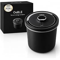 Ooble mini オーブル 真空保存容器　米びつ Amazon｜[OoBLE公式] オーブル 真空保存容器 米びつ 10kg ステンレス製