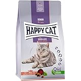 HAPPY CAT (ハッピーキャット) シニア アトランティック サーモン - スキンケア 全猫種 シニア猫 pHコントロール グルテンフリー 無添加 ヒューマングレード ドイツ製 キャットフード ドライ (300g)