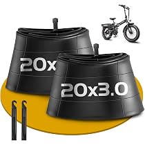 Amazon | 2本 20 x 3.0 ファット タイヤ チューブ 米式バルブ32mm