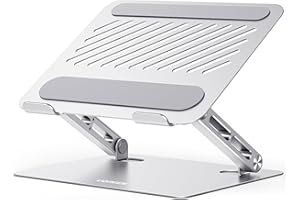UGREEN Laptop Stand for Desk Adjustable Ergonomic Desktop Holder Compatible with MacBook, Chromebook, Notebook, up to 17.3 Inch