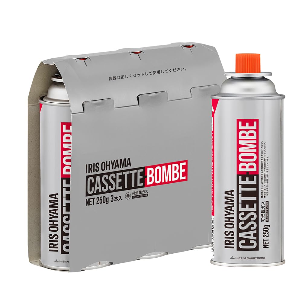 【42%OFF】【498円】 アイリスオーヤマ 高火力 カセットボンベ 250g×3本