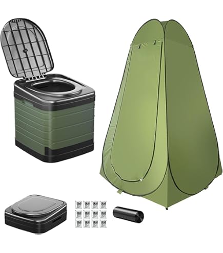 Amazon.co.jp: 簡易トイレ テント付き 一体折畳み式 災害用 非常用