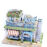 桜の雪 3D立体パズル DIY積み木 子供用 大人用 男女共用 5種類 (アイスクリーム屋)