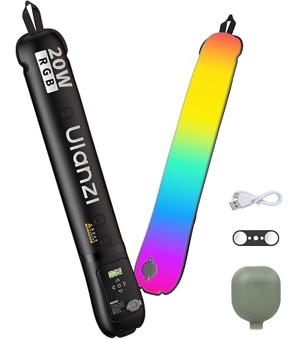 Amazon | Ulanzi AL120 120W バイカラー インフレータブルチューブ LED