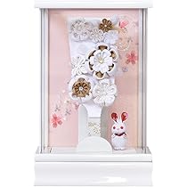 羽子板飾りコンパクト ホワイト アクリルケース付き 【公式通販】