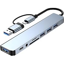 Amazon | USBハブ 8-in-1 Type-C 拡張ドック usb hub 多機能PC