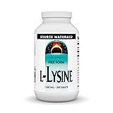 Source Naturals L-Lysine Supplement, Free Form, 200 Count by Source Naturals