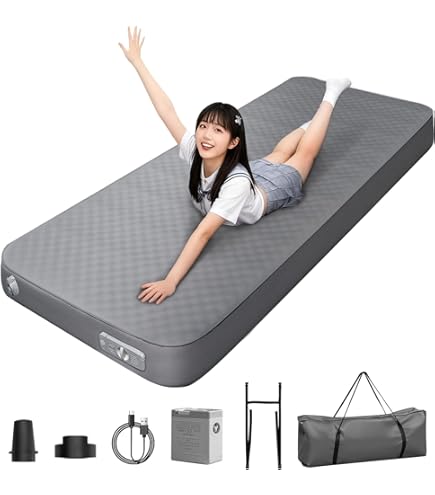 Amazon | Pasinaz インフレーターマット 厚さ10CM 幅70cm キャンプ