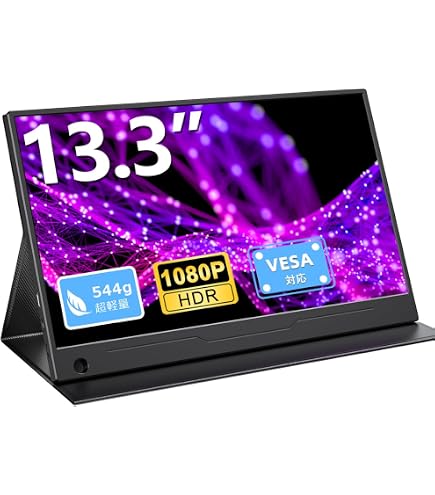 Amazon.co.jp: Upperizon モバイルモニター 13.3インチ FHD 非光沢IPS