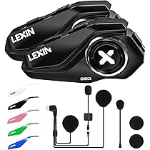Amazon | LEXIN G2P 2台 バイク インカム Bluetooth5.1 6riders