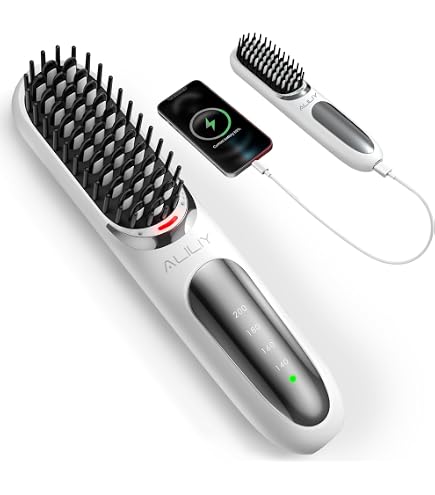 Amazon | SALONIA サロニア ストレートヒートブラシ ワイド ヘアブラシ