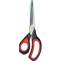 Amazon | LIVINGOプロ仕様の左利き用ハサミ、鋭いチタンノン