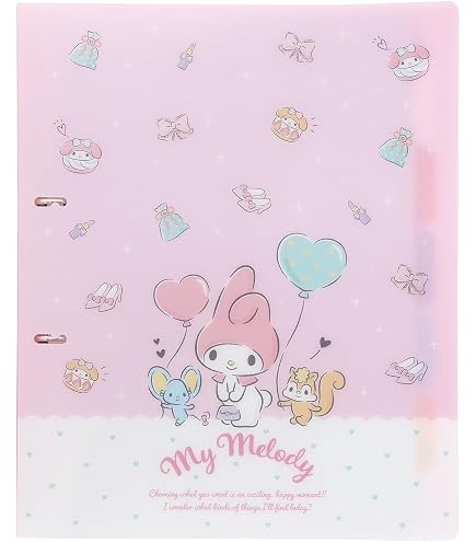 Amazon.co.jp: マイメロディ[バインダー]B5 26穴バインダー/マシュグミ