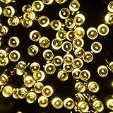 Coomatec LED200球 ソーラーイルミネーションライト ガーデンライト ウォーム 光センサー内蔵　2つ発光モード クリスマス、新年、結婚式、パーティーなどの祝日用 S-200B