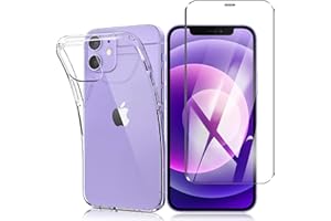 iPhone 12 mini フィルム+ iPhone 12 mini ケース【日本製-硬度9H】アイフォン 12ミニ 保護フィルム 耐指紋 撥油性 反射低減 飛散防止処理 いphone12 mini 用のスマホケース 耐衝撃薄型カバー 滑り止め 着