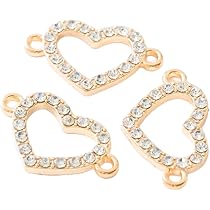 オープンハート型チャーム 2個セット 18K オープンハート型チャーム 2個セット 18K オープンハート型