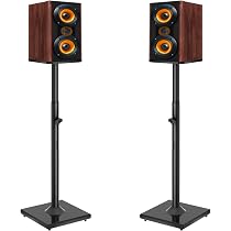 Amazon | BQKOZFIN スピーカースタンド 高さ72-96cm調整可能