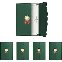 Amazon | 賞状ファイル A4 証書ホルダー 5冊セット 三つ折り