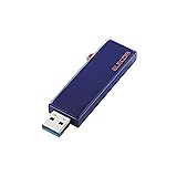 エレコム USBメモリ 64GB USB3.1(Gen1) スライド式 ブルー MF-KCU3A64GBU
