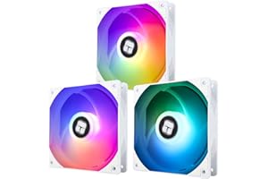 Thermalright TL-C12CW-S X3 CPU Fan 120mm White ARGB Case Cooler Fan, 4pin PWM Silent Computer Fan with S-FDB Bearing Included