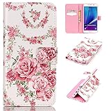UNEXTATI Galaxy Note 5 用 ケース PU レザー 手帳型ケース カバー 液晶保護 カード収納 スタンド機能 Samsung Galaxy Note 5 対応 (ピンク #4)