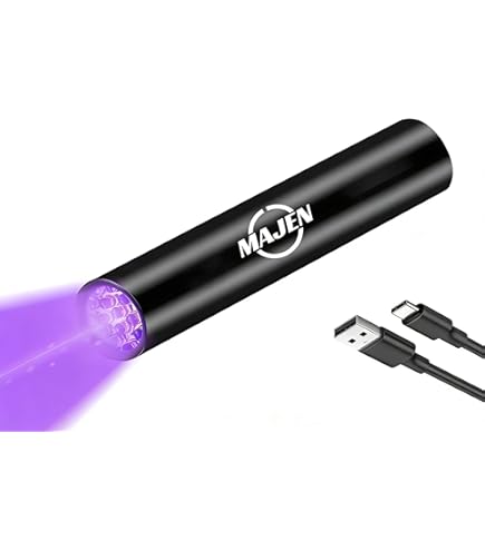 Amazon.co.jp: UV懐中電灯 鉱物 鑑定 波長365nm/395nm ブラックライト