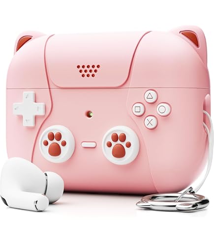 Amazon | ZENIX DESIGN TECH Airpods Pro3 用 ケース 猫耳 カラビナ